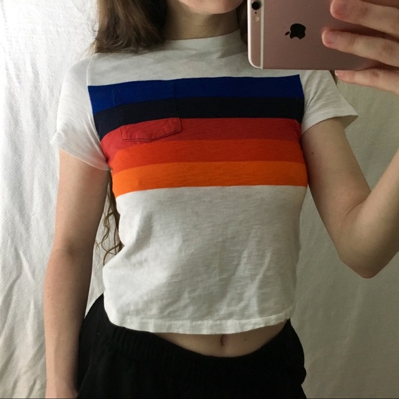 Rainbow Pocket Tee - Picture 1 of 3